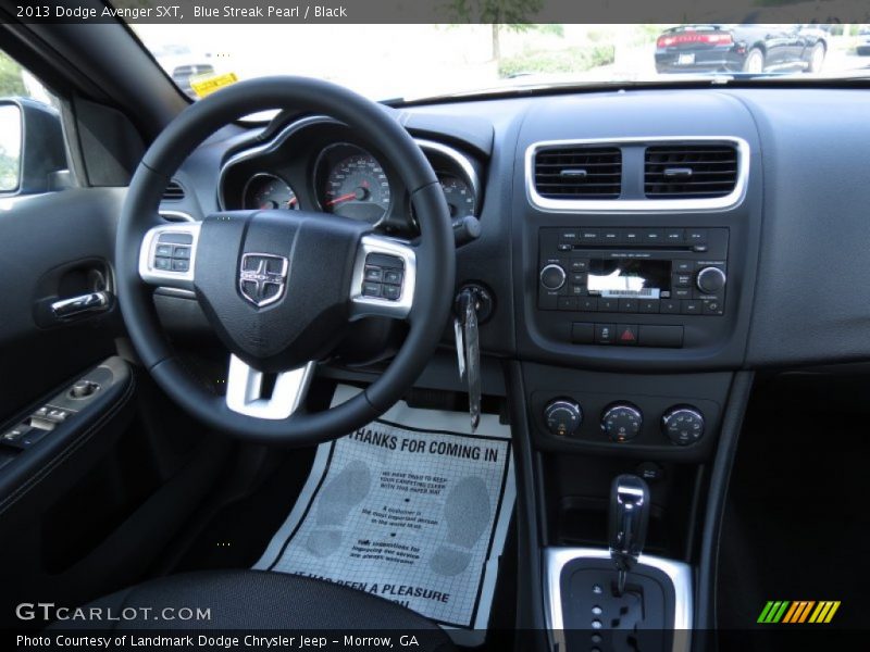 Blue Streak Pearl / Black 2013 Dodge Avenger SXT