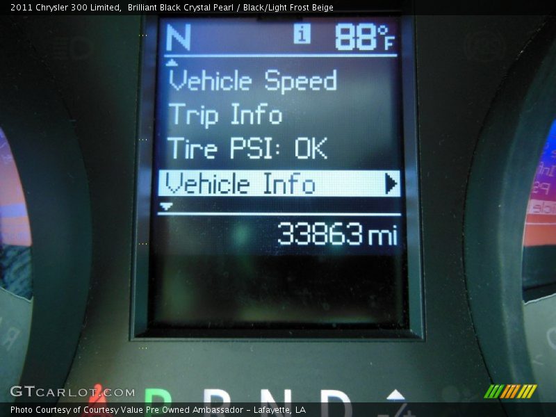 Brilliant Black Crystal Pearl / Black/Light Frost Beige 2011 Chrysler 300 Limited