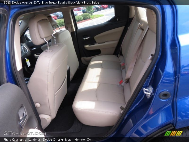 Blue Streak Pearl / Black/Light Frost Beige 2013 Dodge Avenger SXT