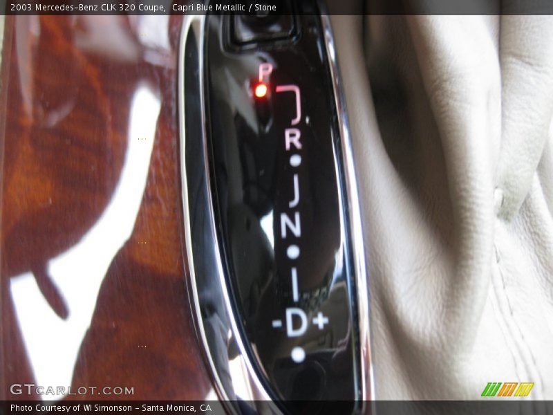 Capri Blue Metallic / Stone 2003 Mercedes-Benz CLK 320 Coupe