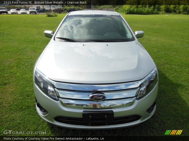 Brilliant Silver Metallic / Charcoal Black 2010 Ford Fusion SE