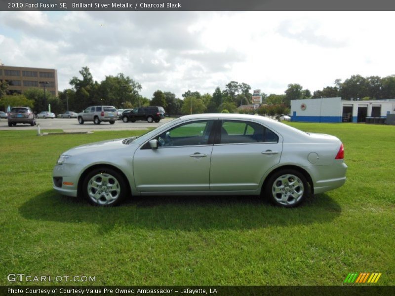 Brilliant Silver Metallic / Charcoal Black 2010 Ford Fusion SE