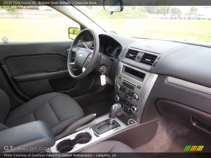 Brilliant Silver Metallic / Charcoal Black 2010 Ford Fusion SE