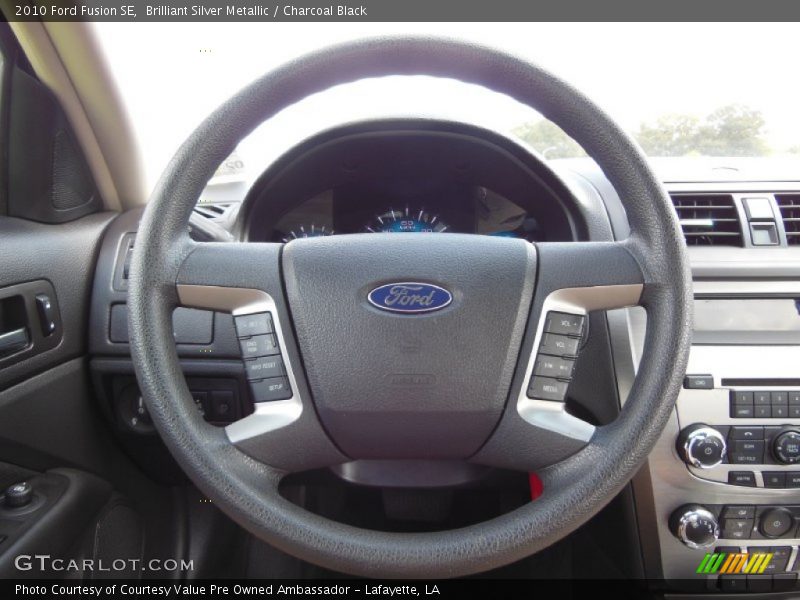 Brilliant Silver Metallic / Charcoal Black 2010 Ford Fusion SE