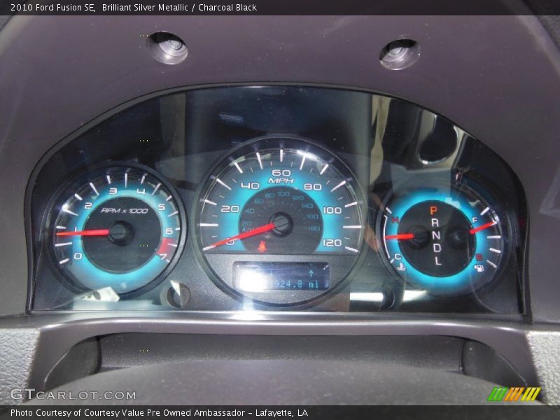 Brilliant Silver Metallic / Charcoal Black 2010 Ford Fusion SE