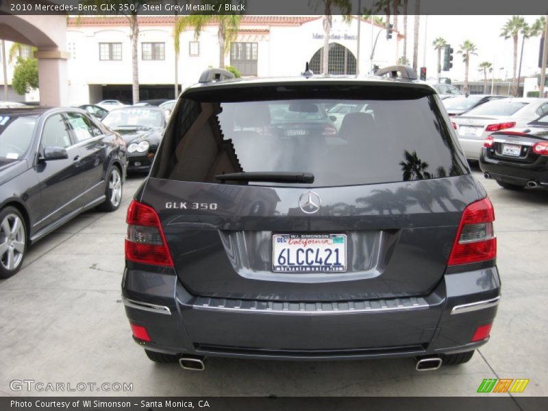 Steel Grey Metallic / Black 2010 Mercedes-Benz GLK 350