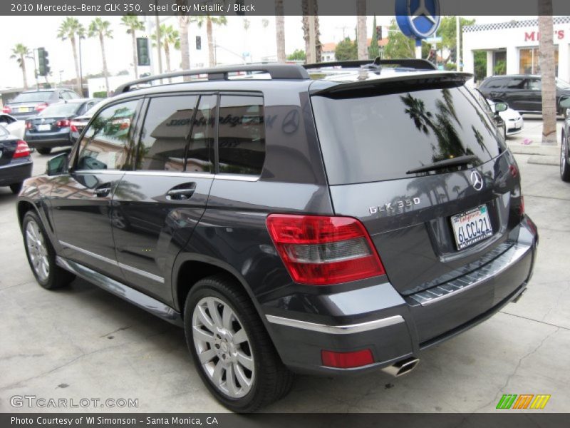 Steel Grey Metallic / Black 2010 Mercedes-Benz GLK 350