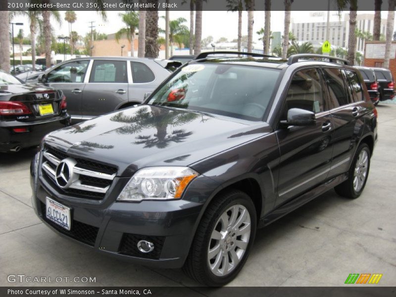 Steel Grey Metallic / Black 2010 Mercedes-Benz GLK 350