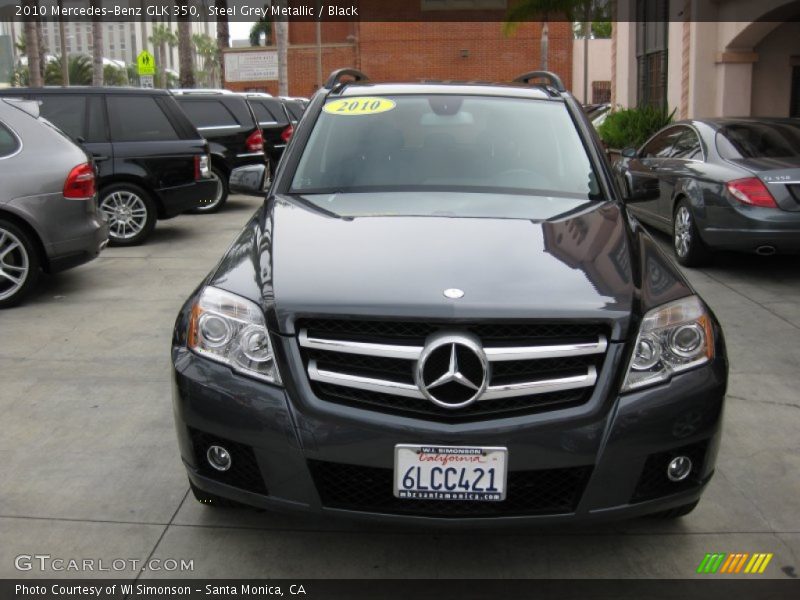 Steel Grey Metallic / Black 2010 Mercedes-Benz GLK 350