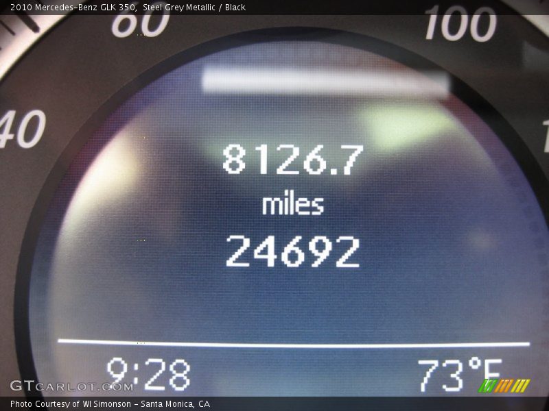 Steel Grey Metallic / Black 2010 Mercedes-Benz GLK 350