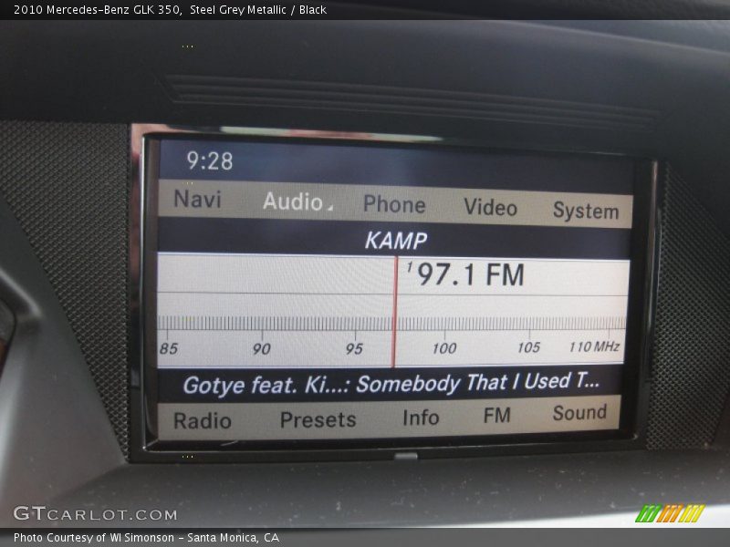 Steel Grey Metallic / Black 2010 Mercedes-Benz GLK 350