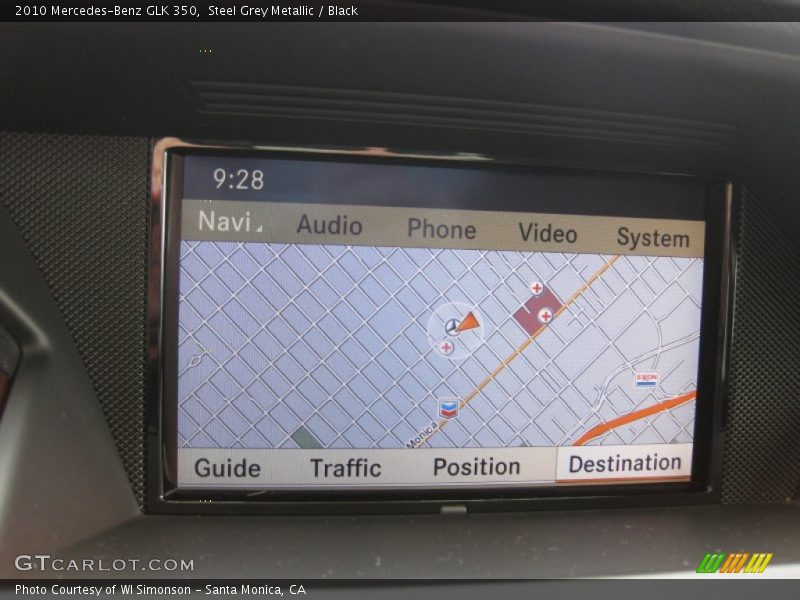 Steel Grey Metallic / Black 2010 Mercedes-Benz GLK 350