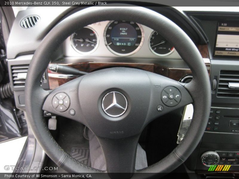 Steel Grey Metallic / Black 2010 Mercedes-Benz GLK 350