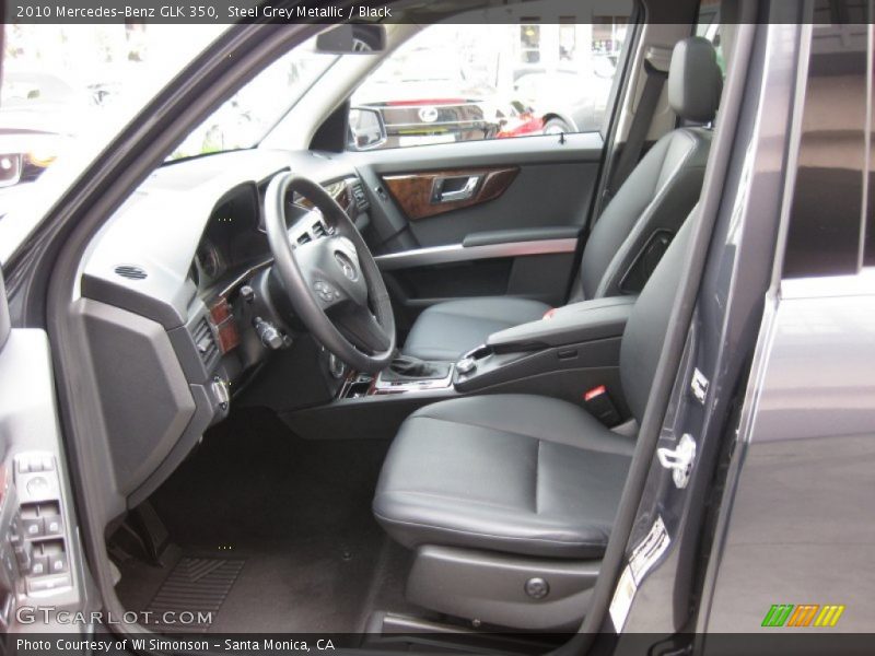 Steel Grey Metallic / Black 2010 Mercedes-Benz GLK 350