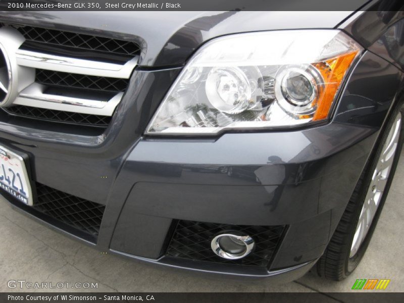 Steel Grey Metallic / Black 2010 Mercedes-Benz GLK 350
