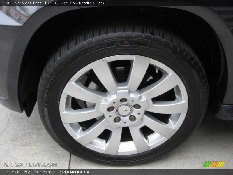 Steel Grey Metallic / Black 2010 Mercedes-Benz GLK 350