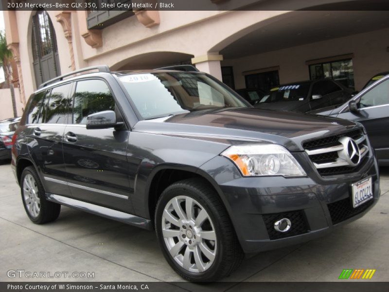 Steel Grey Metallic / Black 2010 Mercedes-Benz GLK 350