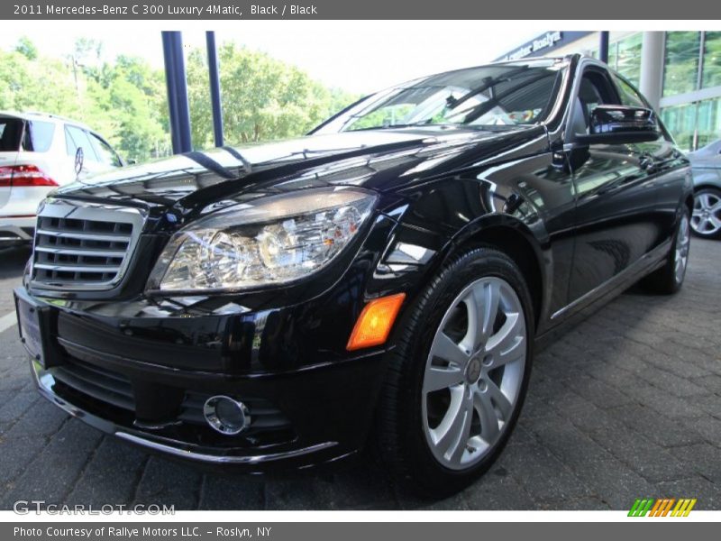 Black / Black 2011 Mercedes-Benz C 300 Luxury 4Matic