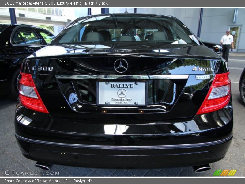 Black / Black 2011 Mercedes-Benz C 300 Luxury 4Matic