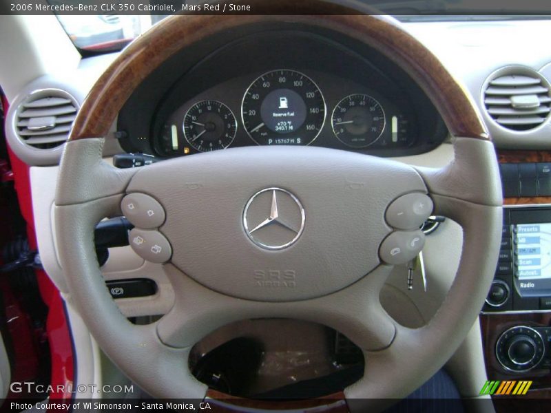 Mars Red / Stone 2006 Mercedes-Benz CLK 350 Cabriolet