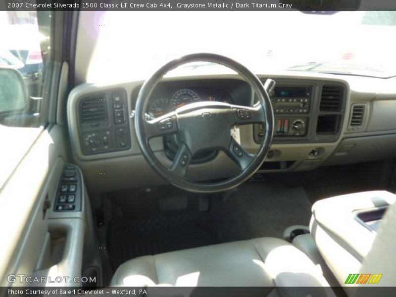 Graystone Metallic / Dark Titanium Gray 2007 Chevrolet Silverado 1500 Classic LT Crew Cab 4x4