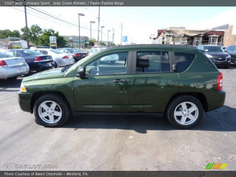 Jeep Green Metallic / Pastel Pebble Beige 2007 Jeep Compass Sport