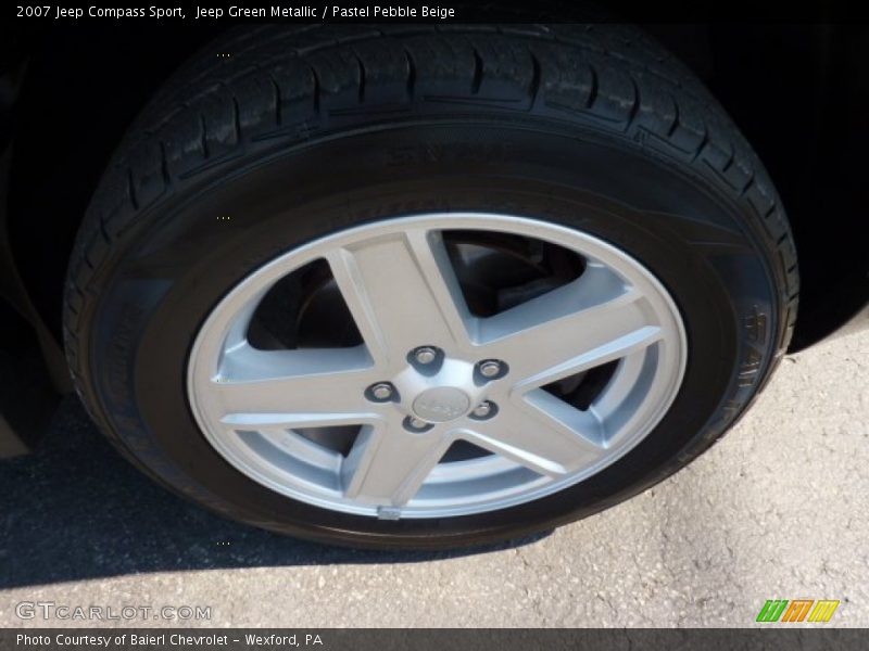 Jeep Green Metallic / Pastel Pebble Beige 2007 Jeep Compass Sport