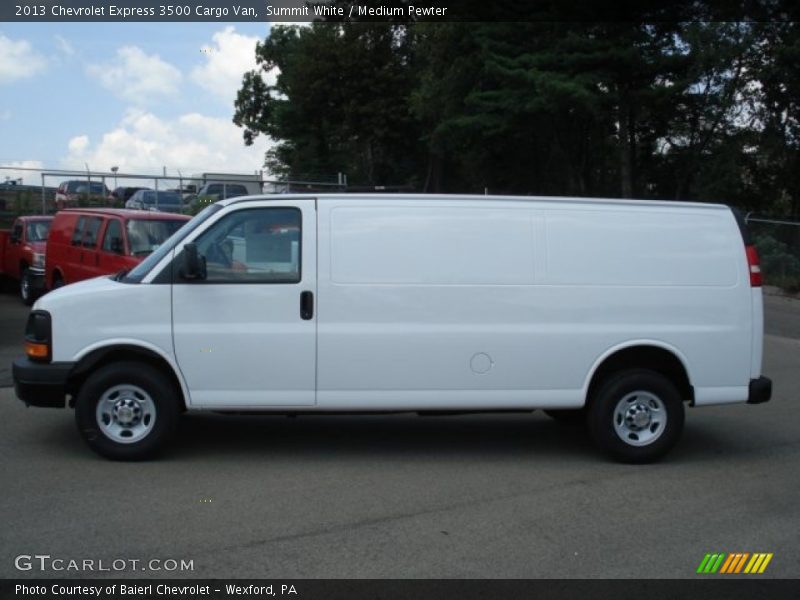 Summit White / Medium Pewter 2013 Chevrolet Express 3500 Cargo Van