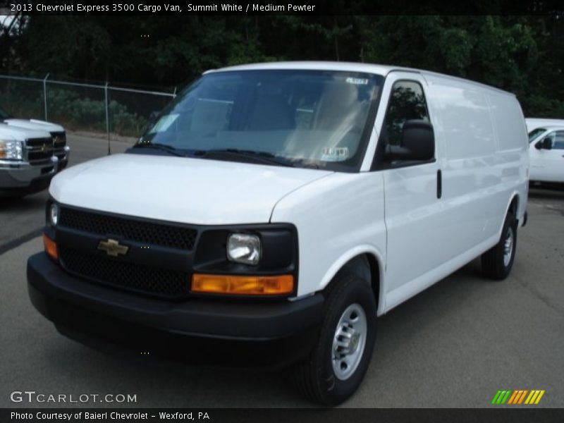 Summit White / Medium Pewter 2013 Chevrolet Express 3500 Cargo Van