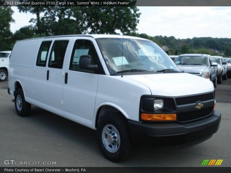 Summit White / Medium Pewter 2013 Chevrolet Express 3500 Cargo Van