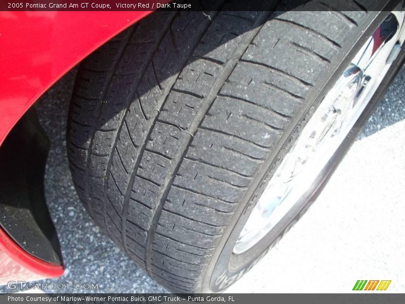Victory Red / Dark Taupe 2005 Pontiac Grand Am GT Coupe