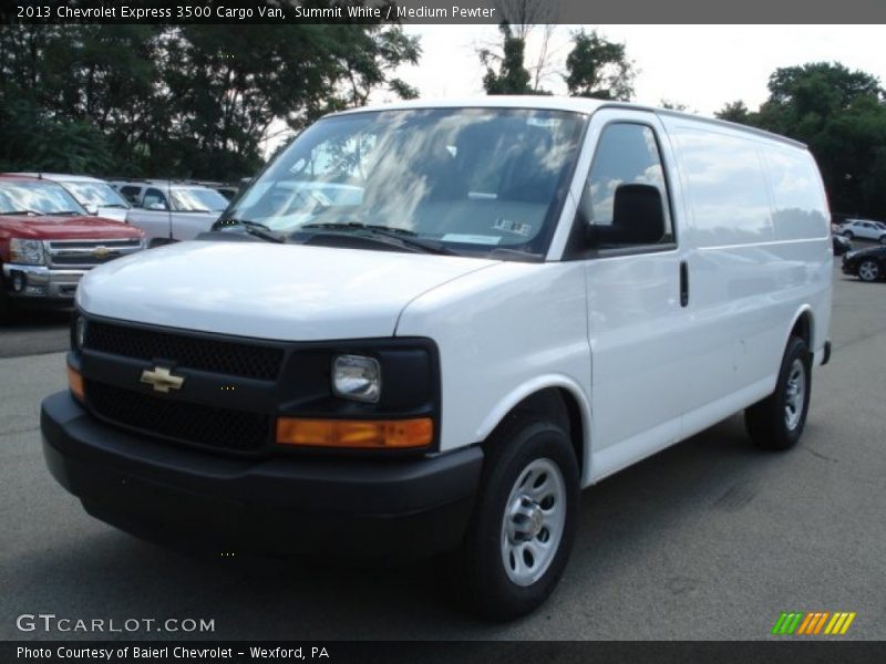 Summit White / Medium Pewter 2013 Chevrolet Express 3500 Cargo Van