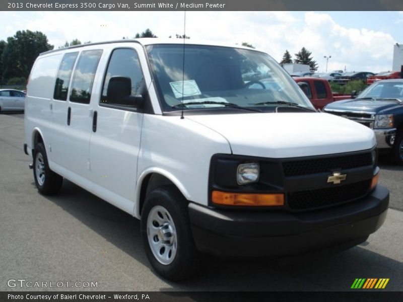Summit White / Medium Pewter 2013 Chevrolet Express 3500 Cargo Van