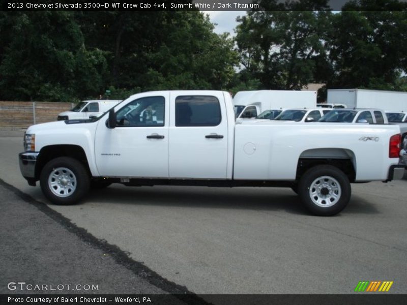 Summit White / Dark Titanium 2013 Chevrolet Silverado 3500HD WT Crew Cab 4x4