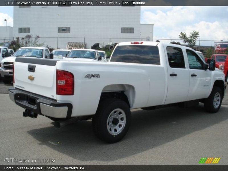 Summit White / Dark Titanium 2013 Chevrolet Silverado 3500HD WT Crew Cab 4x4