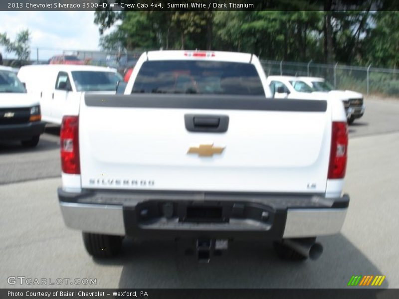 Summit White / Dark Titanium 2013 Chevrolet Silverado 3500HD WT Crew Cab 4x4