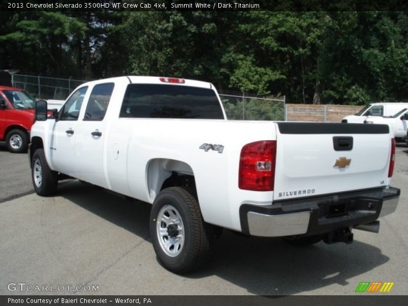 Summit White / Dark Titanium 2013 Chevrolet Silverado 3500HD WT Crew Cab 4x4