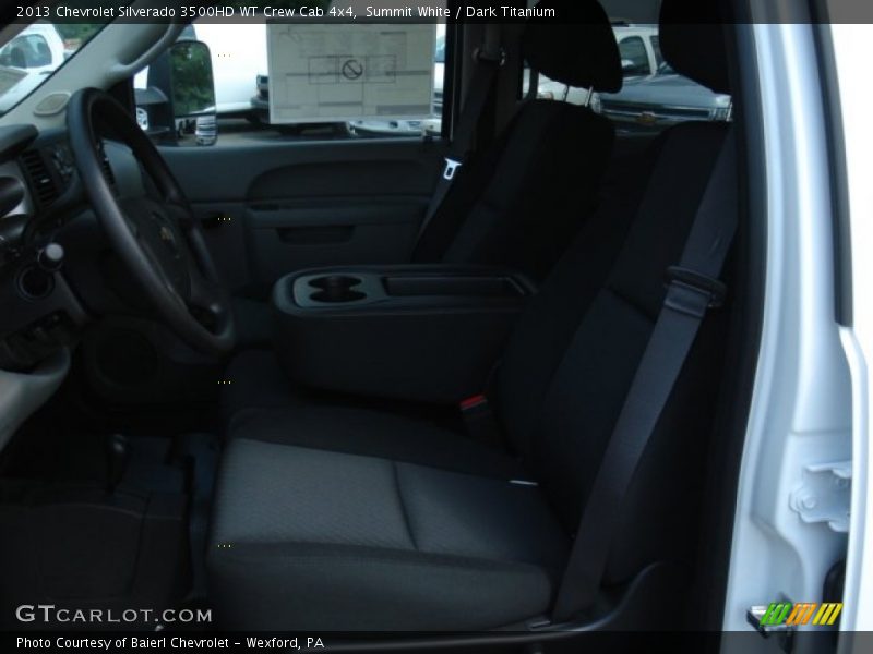 Summit White / Dark Titanium 2013 Chevrolet Silverado 3500HD WT Crew Cab 4x4