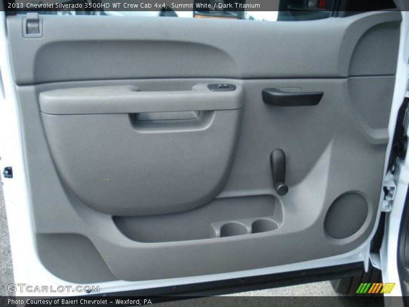 Summit White / Dark Titanium 2013 Chevrolet Silverado 3500HD WT Crew Cab 4x4