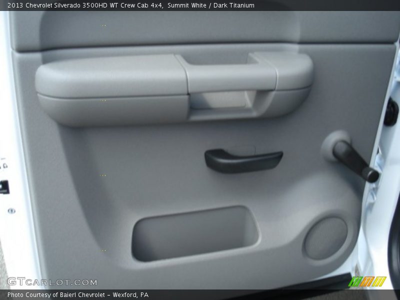 Summit White / Dark Titanium 2013 Chevrolet Silverado 3500HD WT Crew Cab 4x4