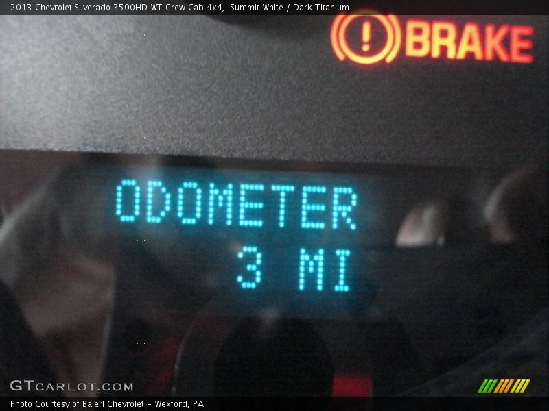 Summit White / Dark Titanium 2013 Chevrolet Silverado 3500HD WT Crew Cab 4x4