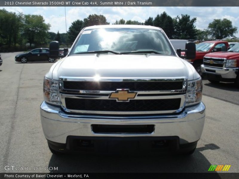 Summit White / Dark Titanium 2013 Chevrolet Silverado 3500HD WT Crew Cab 4x4