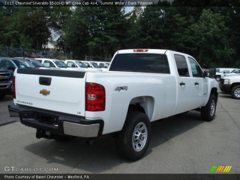 Summit White / Dark Titanium 2013 Chevrolet Silverado 3500HD WT Crew Cab 4x4