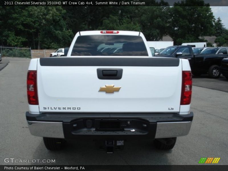 Summit White / Dark Titanium 2013 Chevrolet Silverado 3500HD WT Crew Cab 4x4