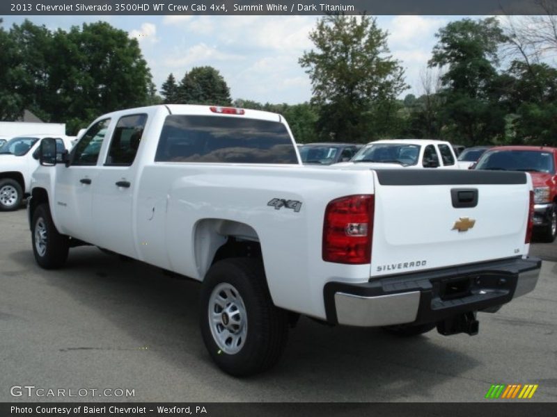 Summit White / Dark Titanium 2013 Chevrolet Silverado 3500HD WT Crew Cab 4x4