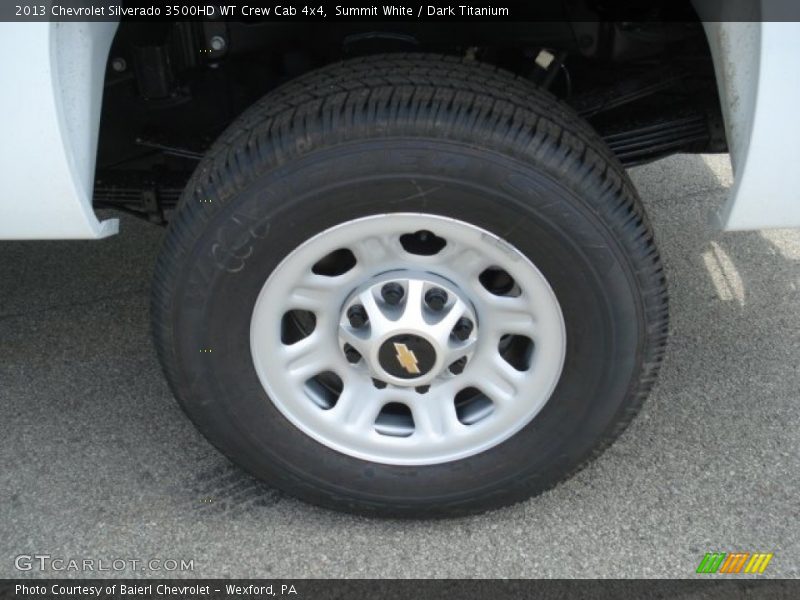 Summit White / Dark Titanium 2013 Chevrolet Silverado 3500HD WT Crew Cab 4x4