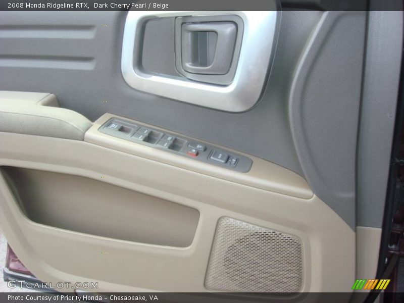 Dark Cherry Pearl / Beige 2008 Honda Ridgeline RTX