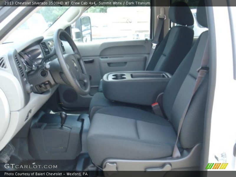 Summit White / Dark Titanium 2013 Chevrolet Silverado 3500HD WT Crew Cab 4x4