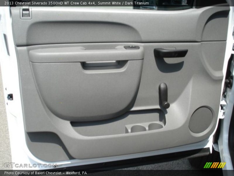 Summit White / Dark Titanium 2013 Chevrolet Silverado 3500HD WT Crew Cab 4x4