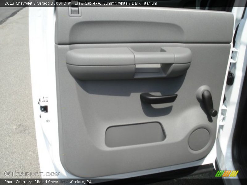 Summit White / Dark Titanium 2013 Chevrolet Silverado 3500HD WT Crew Cab 4x4